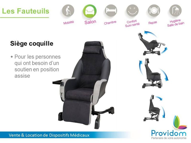 fauteuil coquille repos remboursé marseille
