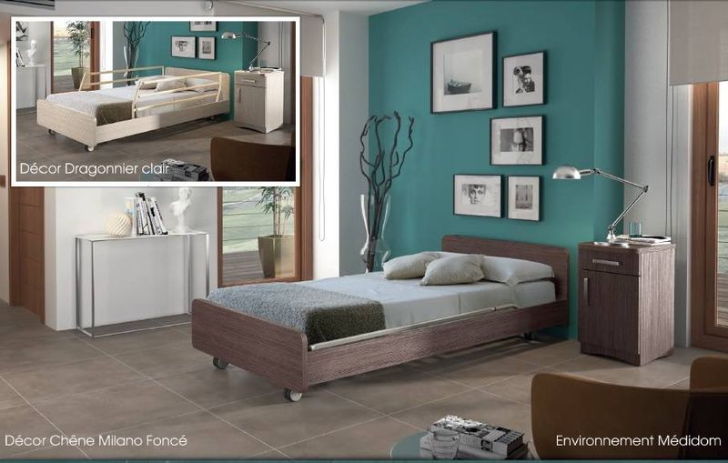 lit électrique avec habillage hôtelier